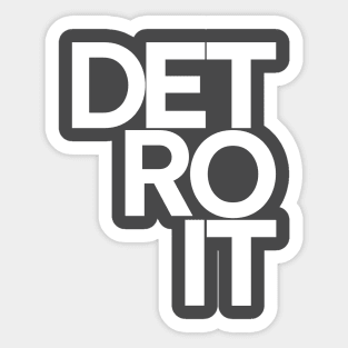 Detroit Building Blocks Sticker